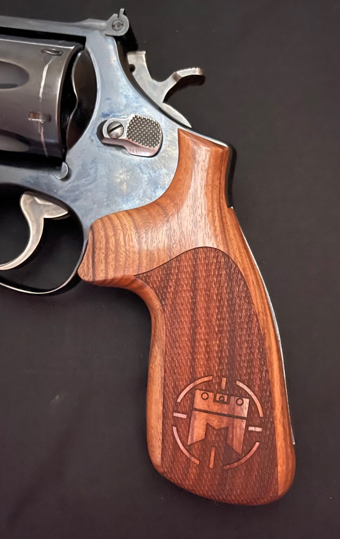 Miculek S&W Revolver Grip w/ Miculek Crosshair/Sight logo